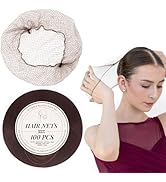 100Pcs Brown Hair Nets for Women, 20 Inches 50cm Hair Net Comfortable Invisible Long Lasting Elas...