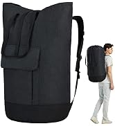 Laundry Backpack Bag 115L, Heavy Duty Laundry Bag with Shoulder Straps, Dirty Clothes Bag for Col...