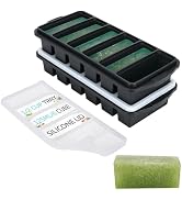 1/2 Cup Silicone Freezer Tray With Lid - Silicone Freezer Molds 2-Pack For meal prep & freezing o...