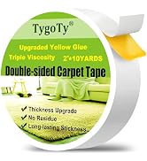 TygoTy Double Sided Carpet Rug Stick Heavy Duty Reinforced Tape for Hardwood Floors,Residue Free ...