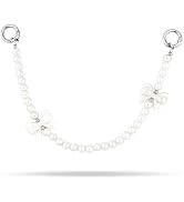 PLwetlh Bogg Pearl Chain Charm for Bogg Bag Decoration Boho Pearl Bow Accessories for Women Girls...
