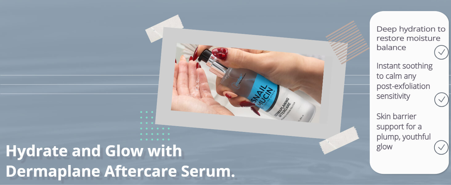 dermaplane aftercare serum snail mucin dermablading kit eyebrow razor for women cream razor burn