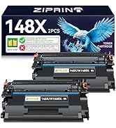 ZIPRINT 148X Black High Yield Toner Cartridge (with Chip) Compatible Replacement for HP 148X 148A...