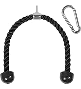 Yes4All Deluxe Tricep Rope Cable Attachment, 27 & 36 inch with 4 Colors, Exercise Machine Attachm...