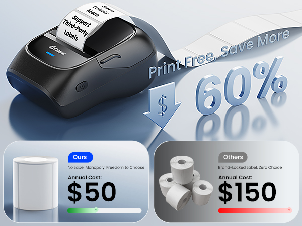 clabel mini label printer support third party labels