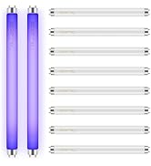 Qualirey 10 Pack Bug Zapper Replacement Light Bulbs 10W for 20W Indoor Bug Zapper, BL T8 F10W 13I...