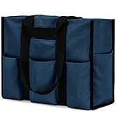 Becokan Large Tote Bag for Women Waterproof with 12 Pockets Top Zipper Closure Utility Teacher Nu...