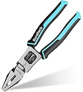 DURATECH 8.5 Inch Linesman Pliers, Multipurpose Combination Pliers with Wire Stripper/Crimper/Cut...
