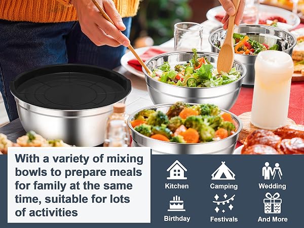 multifunctional to prepare meals in home kitchen, camping, wedding, birthday, festivals