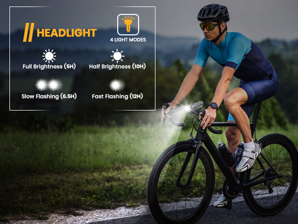 4 light modes front light