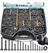 Taiss #14#12#10#8 Self Tapping Screws for Metal,410 Stainless Steel Metal Quick Sheet Metal Screw...