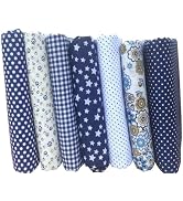 7pcs 10" x 10" (25cm x 25cm) Top Cotton Craft Fabric Bundle Squares Patchwork DIY Sewing Scrapboo...