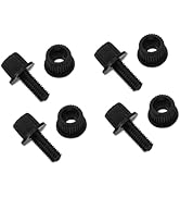 FAVOMOTO 4pcs Black Nylon License Plate Bolts and Screws for Motorcycles and Scooters Fastening H...