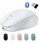 PiMivco Rechargeable Wireless Mouse, Bluetooth Mouse for Laptop/iPad/MacBook Pro/Air,Silent Mouse...