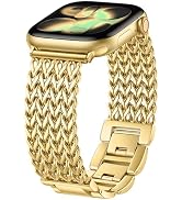 Metal Band Compatible with Apple Watch Bands for Women 40mm 41mm 42mm 38mm 44mm 45mm 46mm 49mm, D...