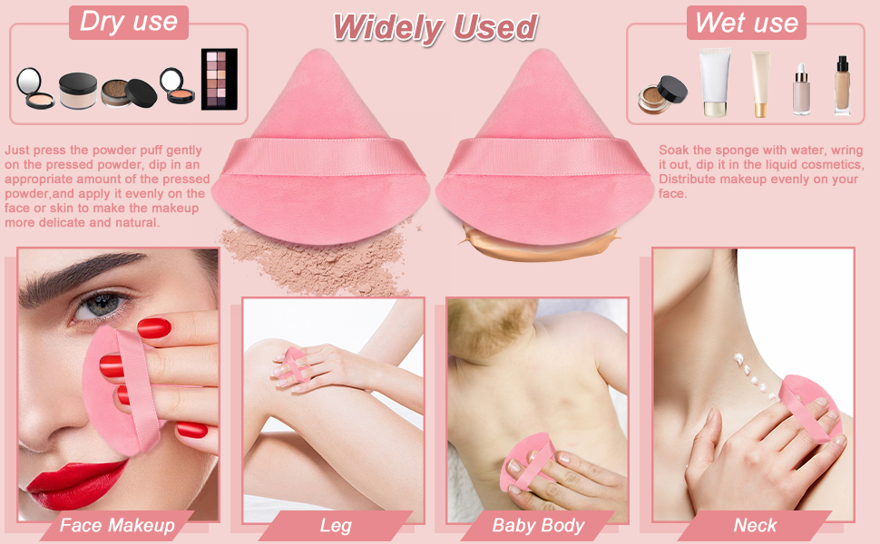 6 makeup puff+6 makeup sponge