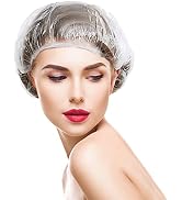 100 Pcs Disposable Shower Caps, Large Plastic Bath Caps for Home Kitchen Hotel Travel, 16.5"+20.5"