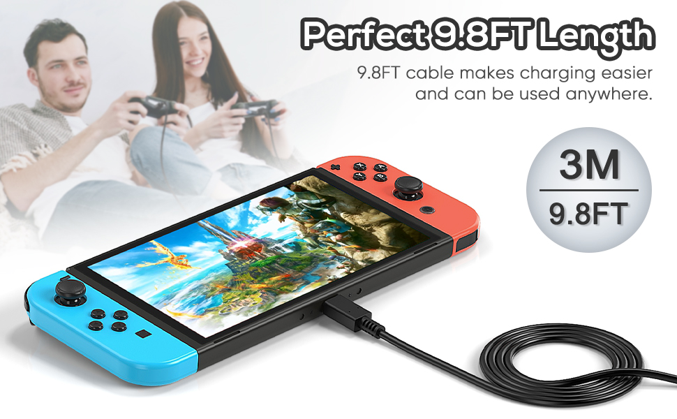 charging cable for switch oled