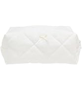 PAZIMIIK Cozy Makeup Bag Small Aesthetic Travel Zipper Cosmetic Pouch for Women Make Up Beauty Ac...