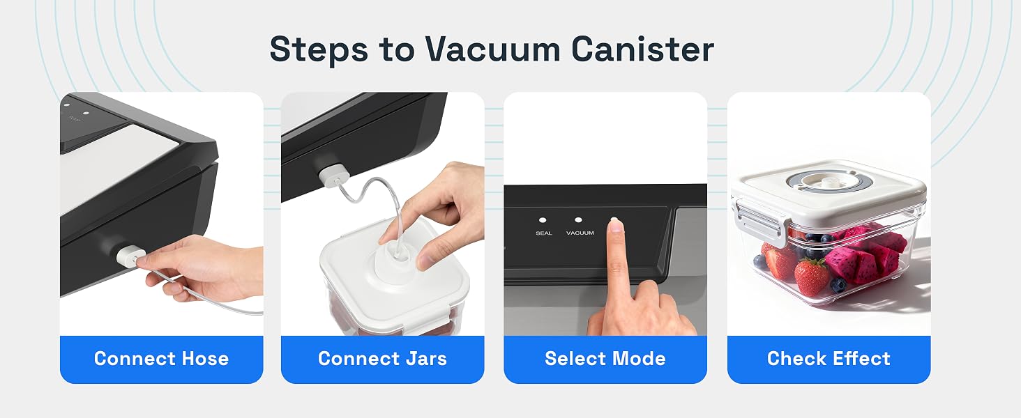 steps to vacuum canister
