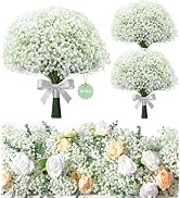 90 Pcs Babys Breath Artificial Flowers,Babys Breath Flowers Artificial Bulk | Real Touch Gypsophi...