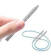 2 Pack 3" Paracord Lacing Needle Tools, Type III 550 Paracord FID Parachute Stitching Needles for...