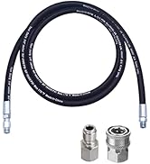 Tool Daily Pressure Washer Whip Hose with Swivel, Hose Reel Connector Hose for Pressure Washing w...