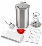 UrBestChoose Stainless Steel Deli Meat Press, Ham & Lunch Meat Maker Mold, Meat Press Kit for Hom...