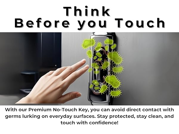 anti touch tool clean key no touch untouch keychain keychain handle safetouch key
