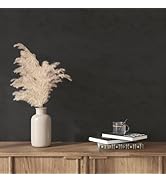 VEELIKE 15.7''x118'' Charcoal Black Concrete Wallpaper Peel and Stick Thick Concrete Contact Pape...