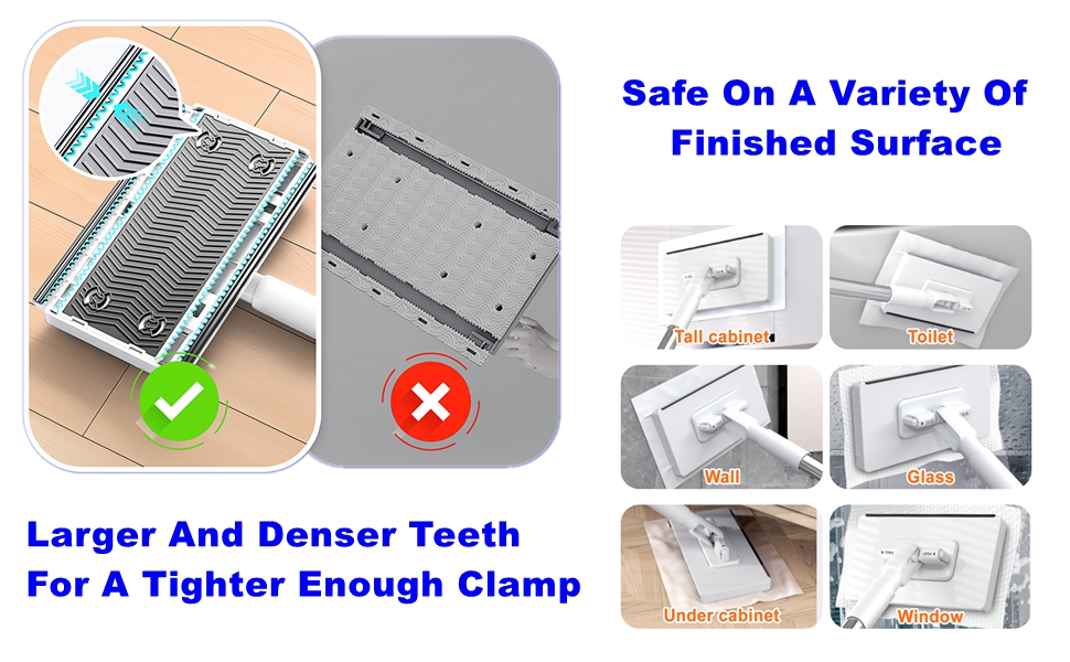 Multi Surface Mops for House Wall Bathroom Toilet Corners