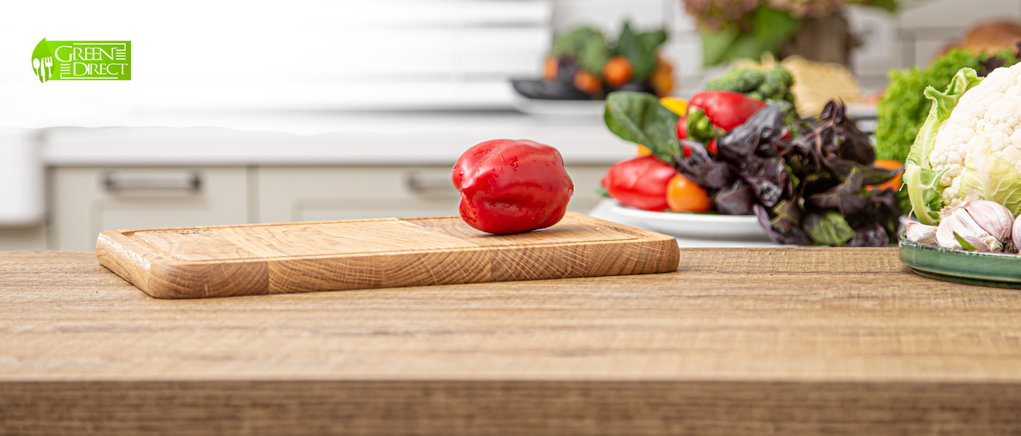 kitchen counter with food