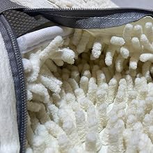 2000+ fluffy fibers, 360° cleaning.