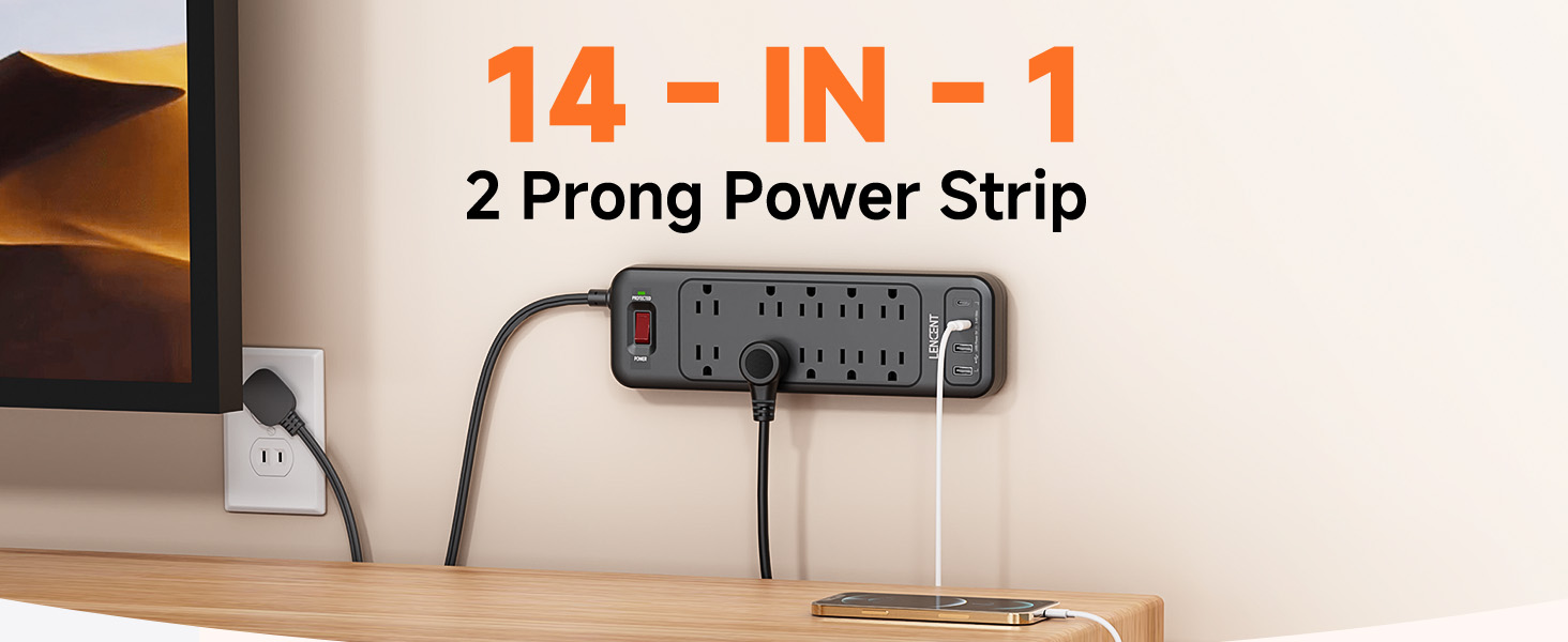 2 Prong Power Strip