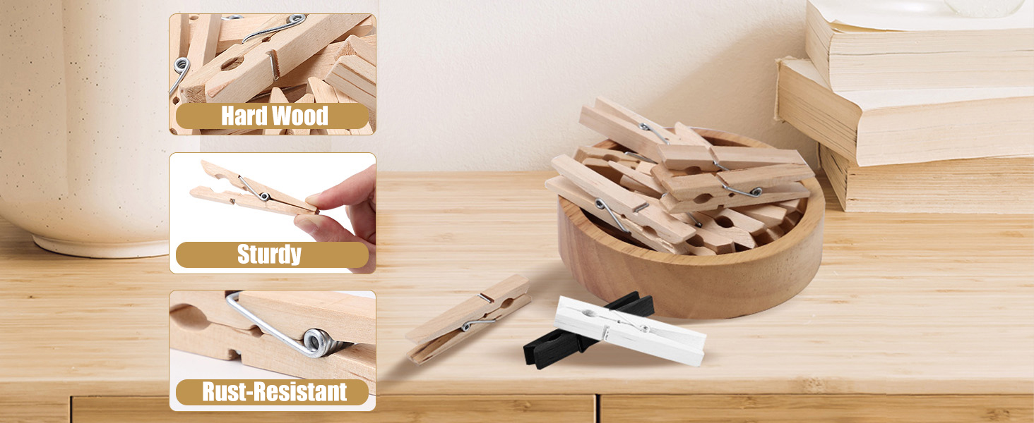 wood clothespins photo clips