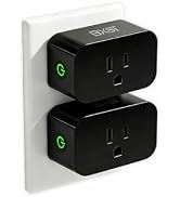 BXST WiFi Smart Plug 15A 1800W, Smart Outlet with Timer & Countdown, Voice Control with Alexa & G...