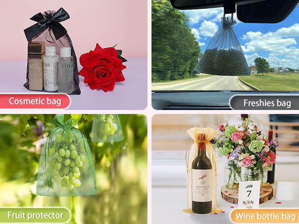 Funfery organza bags with drawstring