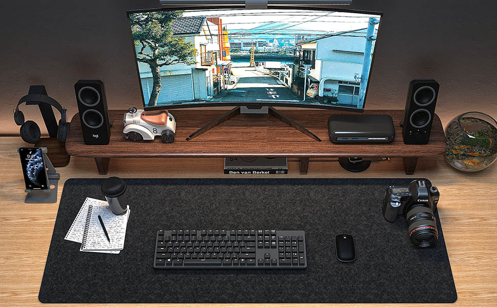 wool desk mat