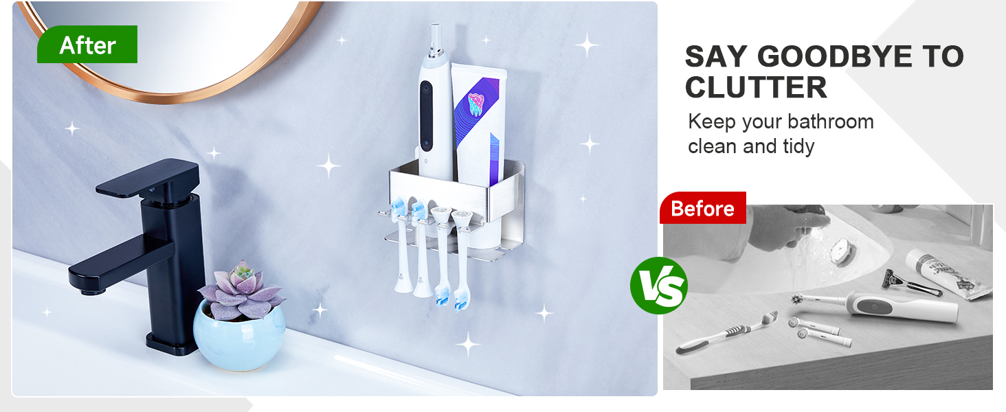 Wall Mounted Tooth Brushing Holder