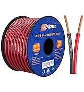 KENGIYEL 50FT 16 Gauge Speaker Wire 2 Conductors Red Black Cable Hookup LED Lighting Strips Flexi...