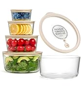 Vase and Vessel Glass Storage Container Set, Borosilicate Glass, Tempered Glass Lids, Baking Pan,...