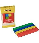 School Smart Modeling Clay for School and Home Use, Permanently Soft Design, 1 Pound, Assorted Pr...
