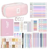 Nicpro Bible Journaling Kit, 76PCS Bible Study Supplies with Pen Case, Notes & Tabs, No Bleed Hig...