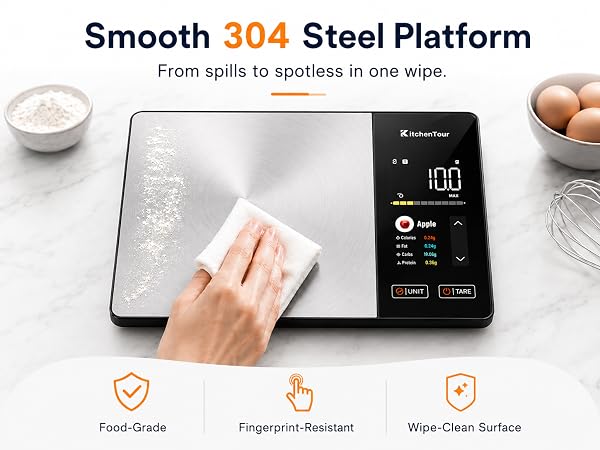 scale with 304 stell platform