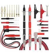 SWANLAKE 27-Piece Multimeter Test Leads Set, CAT.III 1000V / CAT.IV 600V Multimeter Probes with A...