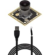 Arducam 8MP USB Camera with 150° M12 Wide Angle Lens, 1/3.2" CMOS IMX179 Mini UVC USB2.0 Video We...