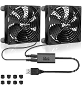 MEGATTA 120 x 25mm 5V USB Portable Cooling Fan,External USB Extreme Heat Dissipation Fan,Cooling ...