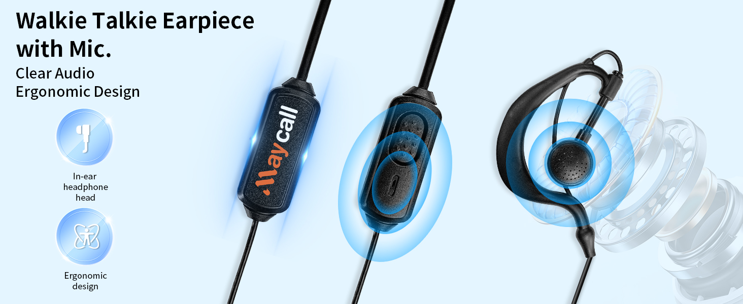 Two Way Radio with Earpiece