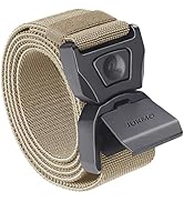 JUKMO Quick Release Tactical Belt, Military Work 1.5" Nylon Web Golf Belt with Heavy Duty Seatbel...