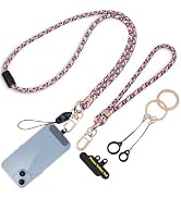 LUCKINEE Cell Phone Lanyard with Safety Breakaway Buckle, Phone Neck Strap and Wrist Lanyard Stra...